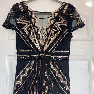 Vintage inspired sequin dress